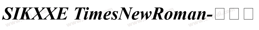 SIKXXE TimesNewRoman字体转换